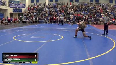 120 lbs Cons. Round 4 - Michael Oberlin, Homestead vs Lloyd Brown, Niles HS