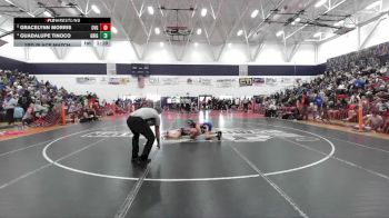 Girls 132 lbs 3rd Place Match - Guadalupe Tinoco, Gridley Girls vs Gracelynn Morris, Central Valley Girls