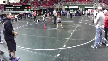 50 lbs 5th Place Match - Zeke Gray, Millard South Wrestling Club vs Breckham Clausen, Conestoga Wrestling Club