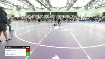 47-T lbs Consi Of 8 #2 - Dominic Federico, Elite Wrestling Academy vs Liv Paranto, Delsea