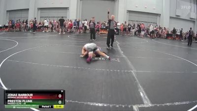 100 lbs Round 7 (8 Team) - Preston Plunk, Prodigy Elite vs Jonas Barbour, Georgia United Red