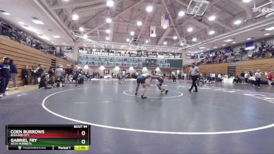 150 lbs Champ. Round 1 - Gabriel Fry, Vista Murrieta vs Coen Burrows, Boulder City