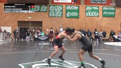 165 lbs Champ. Round 2 - Turner Yanagisawa, Rio Hondo College vs Patrick Piec, Palomar College