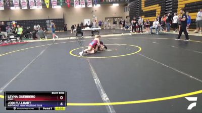 87 lbs Round 1 - Jodi Fullhart, Northeast Iowa Wrestling Club vs Leyna Guerrero, Iowa