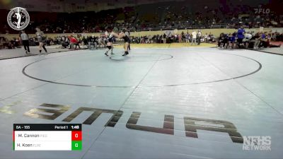 6A - 155 lbs Quarterfinal - Makaylee Cannon, PIEDMONT vs Hannah Koen, EL RENO