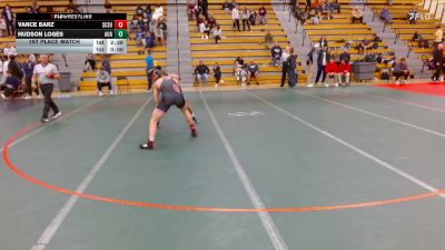 149 lbs 1st Place Match - Hudson Loges, Augustana vs Vance Barz, Saint Cloud State