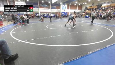 215 lbs Cons. Round 2 - Romeo Gettler, Los Alamitos vs Eric Madrigal, Newport Harbor