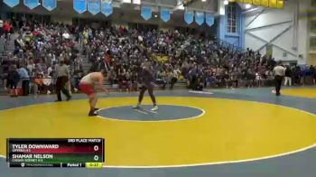 195 lbs 3rd Place Match - Shamar Nelson, Caesar Rodney H S vs Tyler Downward, Smyrna H S