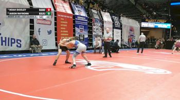 157 Class 3 lbs Cons. Round 1 - Jason Rayborn, Mehlville vs Noah Dooley, Washington