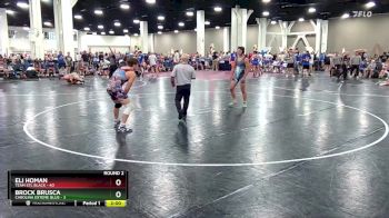 165 lbs Round 2 (8 Team) - Eli Homan, Team STL Black vs Brock Brusca, Carolina Exteme Blue