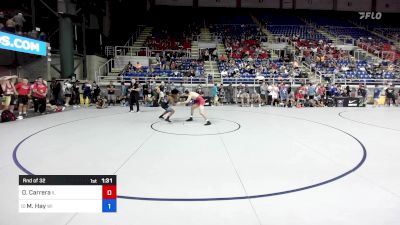 126 lbs Rnd Of 32 - Demetrios Carrera, IL vs Maximus Hay, WI