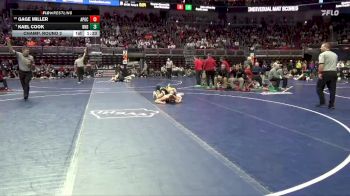 2A-150 lbs Champ. Round 2 - Gage Miller, AP-GC vs Kael Cook, Burlington Notre Dame