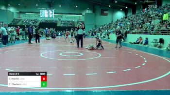 112 lbs Consi Of 4 - Easton Martin, John Wayne Corcoran Wrestling Association vs Quinlan Shehorn, Wolfpack Wrestling Club