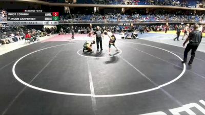 5A 215 lbs Cons. Round 2 - Jacob Carpenter, Fort Worth Benbrook vs Brice Cothrin, Amarillo
