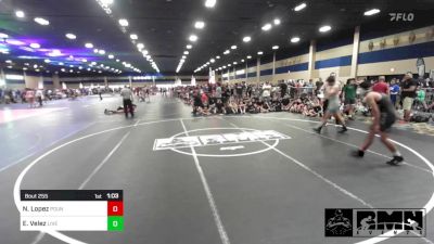 144 lbs Quarterfinal - Noah Lopez, Pounders WC vs Evan Velez, Live Training