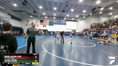 67 lbs Champ. Round 1 - David Jacob Lyon, Eastside United vs Ryder Teten, High Plains Thunder