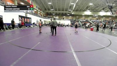 125 lbs Cons. Round 4 - Braden Ledford, Friends University vs Saoul Prado, Baker (Kan.)
