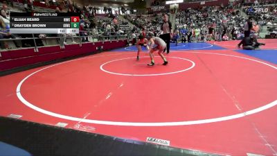 80 lbs Quarterfinal - Elijah Beard, Rogers Iron Wrestling Club vs Drayden Brown, Springdale Elite Wrestling Club