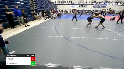 Semifinal - IRVIN RIVAS, Fayetteville Youth Wrestling Club vs Kelson Lewis, Bentonville Wrestling Club