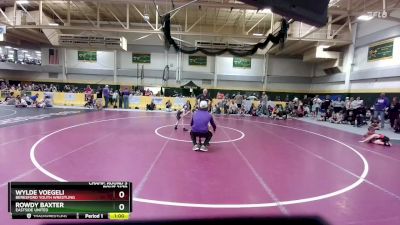 45 lbs Champ. Round 3 - Wylde Voegeli, Beresford Youth Wrestling vs Rowdy Baxter, Eastside United