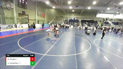 175 lbs Cons. Semi - Ulysses Anderton, Sanderson vs Austin Knapp, Champions Wrestling Club