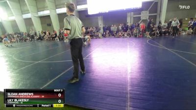 130 lbs Round 2 (4 Team) - Sloan Andrews, Sanderson Wrestling Academy vs Lily Blakesly, Champions