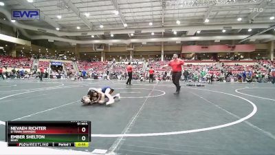 45 lbs Quarterfinal - Ember Shelton, Bixby vs Nevaeh Richter, U-Town Hammers