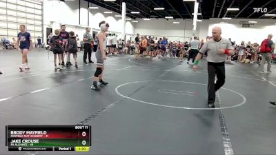 100 lbs Round 4 (6 Team) - Jake Crouse, PA Alliance vs Brody Mayfield, Mayfield Mat Academy
