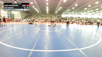 126 lbs Rr Rnd 3 - Jacob Cinquegrana, Triumph Blue vs Josh Dodson, The Fort Hammers