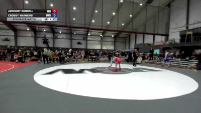 94 lbs 5th Place Match - Anthony Sunnell, All Phase Wrestling vs Crosby Mathews, Black Fox Wrestling Academy