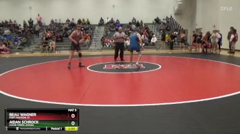 165 lbs Round 4 - Aidan Schrock, Clear Creek-Amana vs Beau Wagner, Fort Madison JV