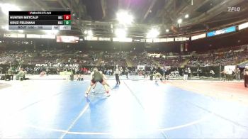 190 lbs Cons. Round 3 - Kruz Feldman, Hillsboro vs Hunter Metcalf, Melba