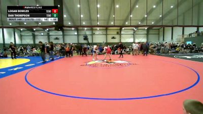 U16 FS - 165 lbs Cons. Semis - Logan Bowles, Thurston County Wrestling Club vs Dan Thompson, Takedown Express Wrestling Club