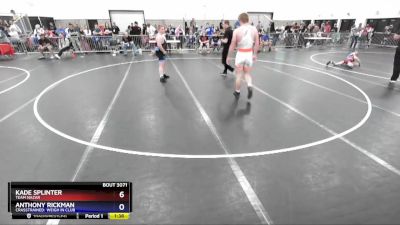 187 lbs Round 2 - Kade Splinter, Team Nazar vs Anthony Rickman, CrassTrained: Weigh In Club