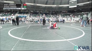 120 lbs Semifinal - Asher Lauderdale, Claremore Wrestling Club vs Aryzona Cummings, Mojo Grappling Academy