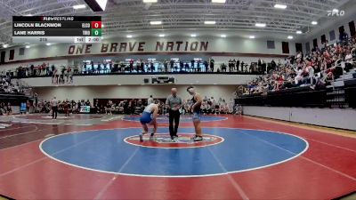 215 lbs Round 1 (16 Team) - Lincoln Blackmon, Elbert County vs Lane Harris, Trion