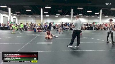 84 lbs Round 3 (8 Team) - Hunter Kapitula, Mat Assassins White vs Logan Forehand, Brawler Elite