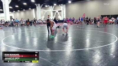 165 lbs Round 2 (16 Team) - Ryan Boshears, Indiana Smackdown Gold vs Jamarcus Metz, Team Nauman Blue