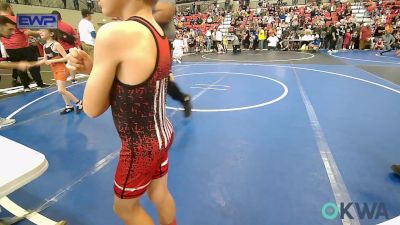 61 lbs Quarterfinal - Patrick Real, Sallisaw Takedown Club vs CASE JAMES, Cowboy Wrestling Club