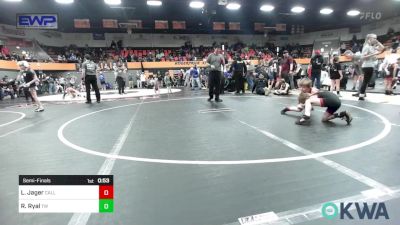 66 lbs Semifinal - Lane Jager, Carl Albert vs Rocco Ryal, Tuttle Wrestling