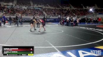 D1-126 lbs Cons. Round 2 - Isabella Garcia, Basha vs Sophia Davidson, Boulder Creek