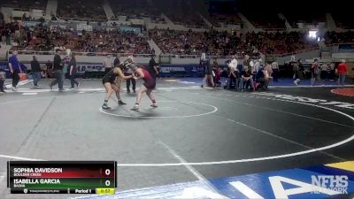 D1-126 lbs Cons. Round 2 - Isabella Garcia, Basha vs Sophia Davidson, Boulder Creek