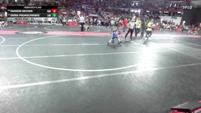 60 lbs Cons. Round 4 - Owen Pronschinske, LAW vs Hudson Becker, Hartford