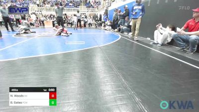 46 lbs Rr Rnd 3 - Nash Woods, Duncan Demons vs Baker Gates, Ponca City Wildcat Wrestling