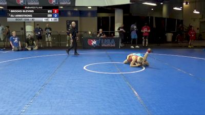 82 lbs Cons. Semis - Brooks Blevins, Wichita Training Center vs Eli Armstrong, East Idaho Elite Wrestling Club