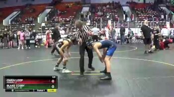 129 lbs Finals (8 Team) - Blake Cosby, Dundee Blue vs Owen Loop, Hudson