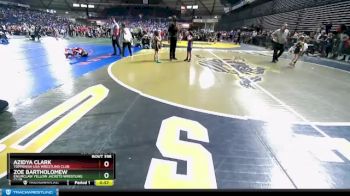 55 lbs Cons. Round 4 - Zoe Bartholomew, Enumclaw Yellow Jackets Wrestling Club vs Azidya Clark, Toppenish USA Wrestling Club