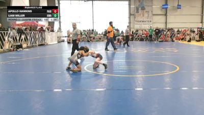 56 lbs Round 5 - 3:00pm Friday - Apollo Hawkins, PA USA vs Liam Miller, Iowa Black
