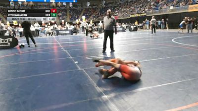 82 lbs Round Of 32 - Jonah Kiner, South Middleton vs Vito Naljayan, Crestwood