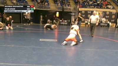 105 lbs Consy 4 - Maximus Grafenstine, Bensalem vs Rylee Spahr, Bermudian Springs